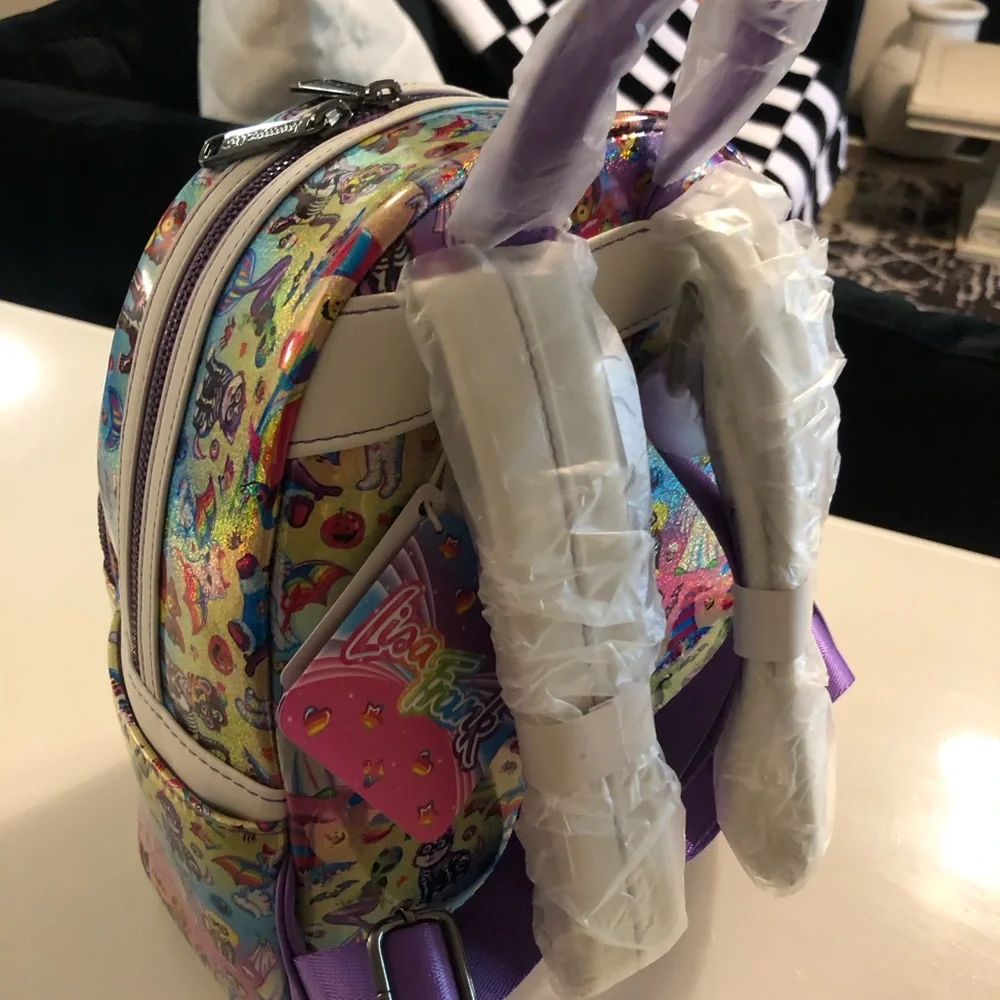 New! Loungefly x Lisa Frank Halloween Sticker Mini Backpack - Picture 9 of 12